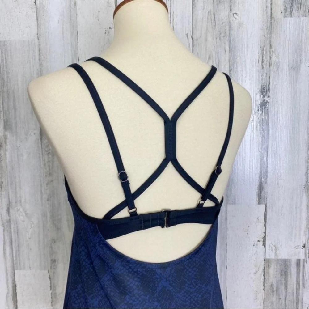 Athleta Snake Bra Cup Blousy Tankini - Picture 9 of 9